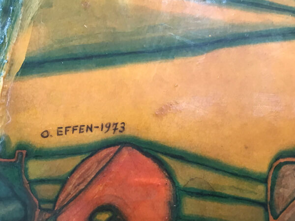 Les filets du destin, O.EFFEN, 1973, technique mixte