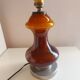 Pied de lampe en verre soufflé de Murano
