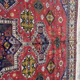 Nice large vintage carpet chirwan Azerbaijan handmade 234x310 cm