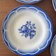 Set of 6 flat plates Digoin Sarreguemines Marsac • Vintage tableware