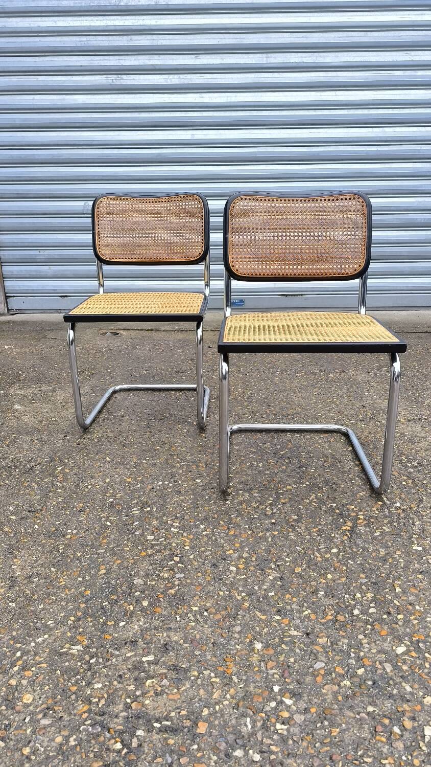 Pair of Cesca B32 chairs by Marcel Breuer