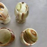 Vintage Onyx Glass Lot Circa 1970