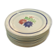 Lot de 11 assiettes fleuries