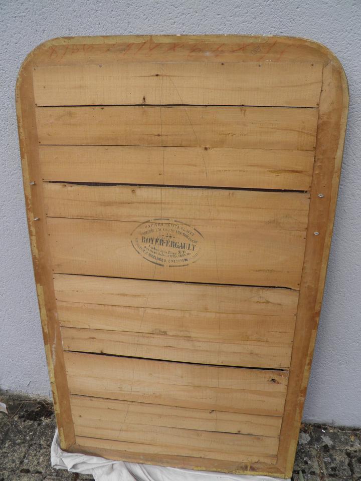 Old gilded wooden mirror in the Napoleon III style, 83x138cm