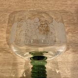 Set of 4 glasses of white wine from Alsace