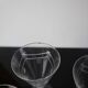 Set of 4 vintage engraved crystal port glasses 20th century
