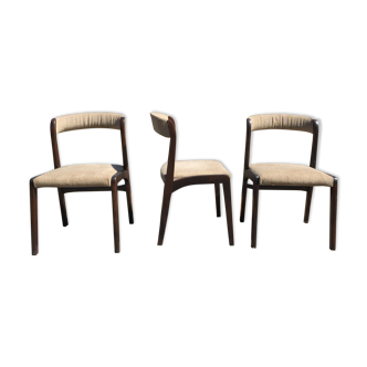 Lot de 3 chaises Baumann traîneau