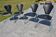4 chaises en chrome et cuir, Italie
