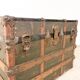 Antique american trunk chest 1900s