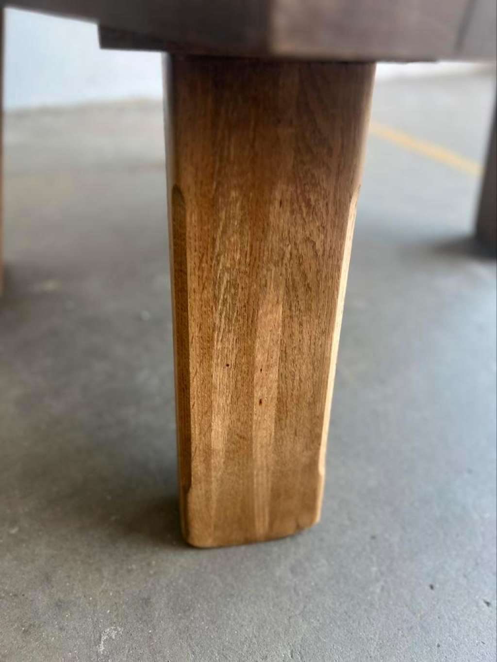 Coffee table in vintage oak