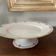 old Limoges porcelain compote bowl