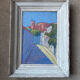Painting signed Jean-Maurice Valmier, Rue des Jasmins, Perpignan