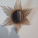 Rattan sun mirror