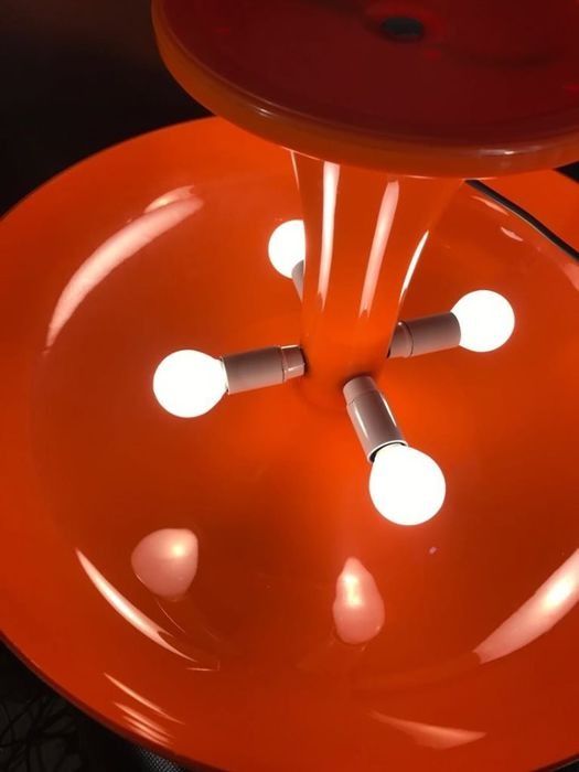 Lampe de table Nesso Orange de Giancarlo Mattioli pour Artemide