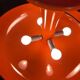 Lampe de table Nesso Orange de Giancarlo Mattioli pour Artemide
