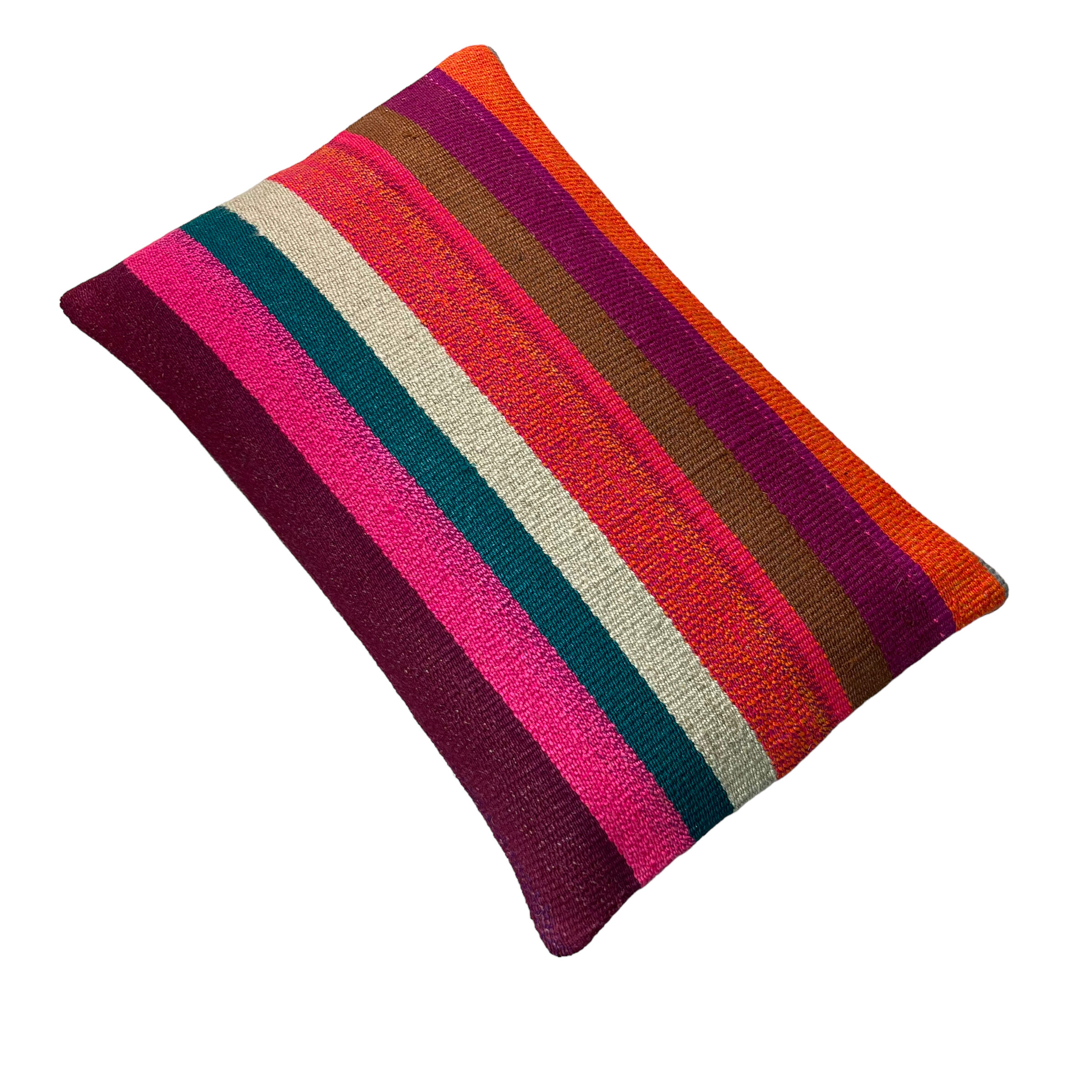 Vintage turkish handmade kilim cushion cover , 30 x 50 cm