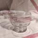 Set of six vintage French glasses for liquor