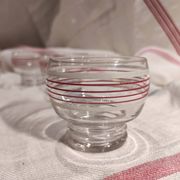 Ensemble de six verres français vintage à liqueur