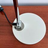 Reversible white metal and chrome table lamp, 1960's