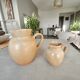Set of two Village de France stoneware pitchers