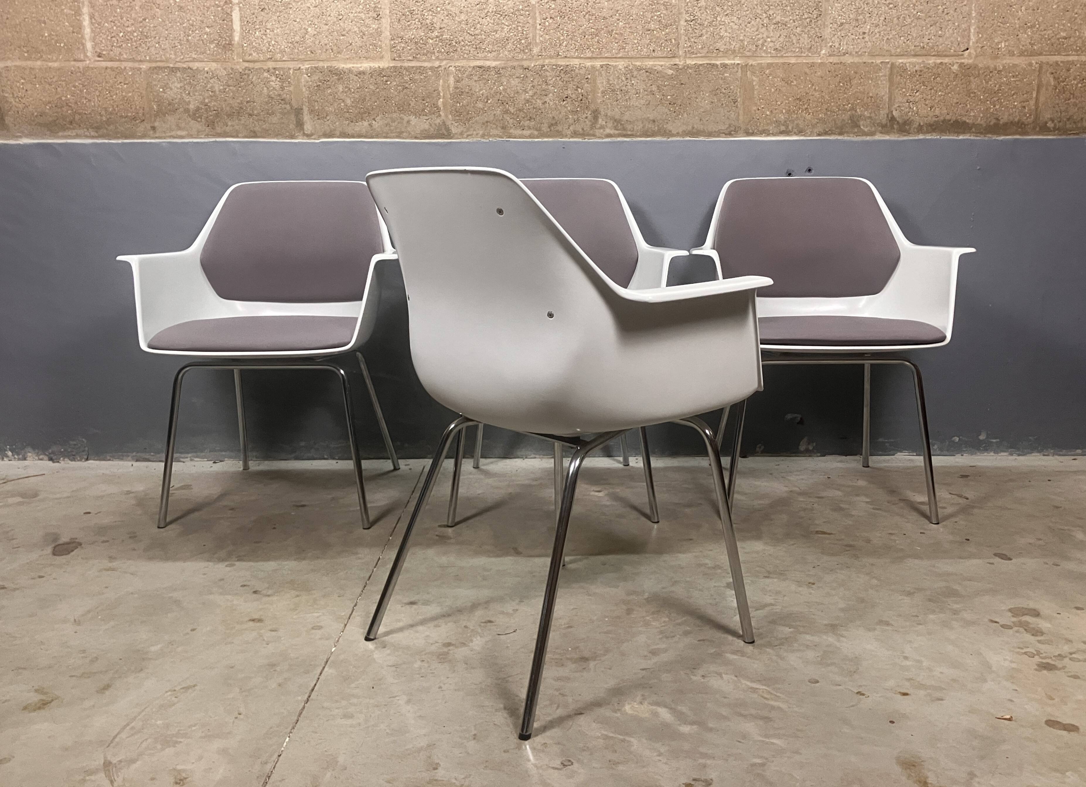 Space Age vintage bucket Chair Georg Leowald Wilkhahn