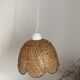 Vintage rattan flower pendant