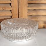 Cast glass ceiling lamp