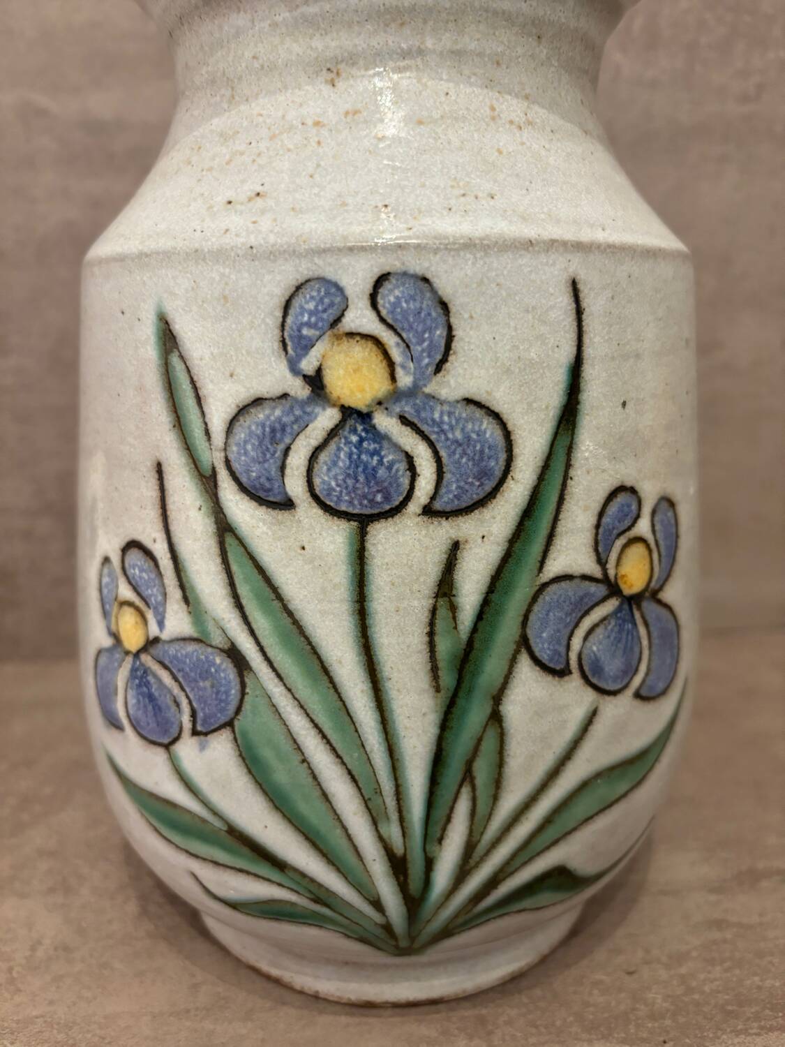 Glazed stoneware vase