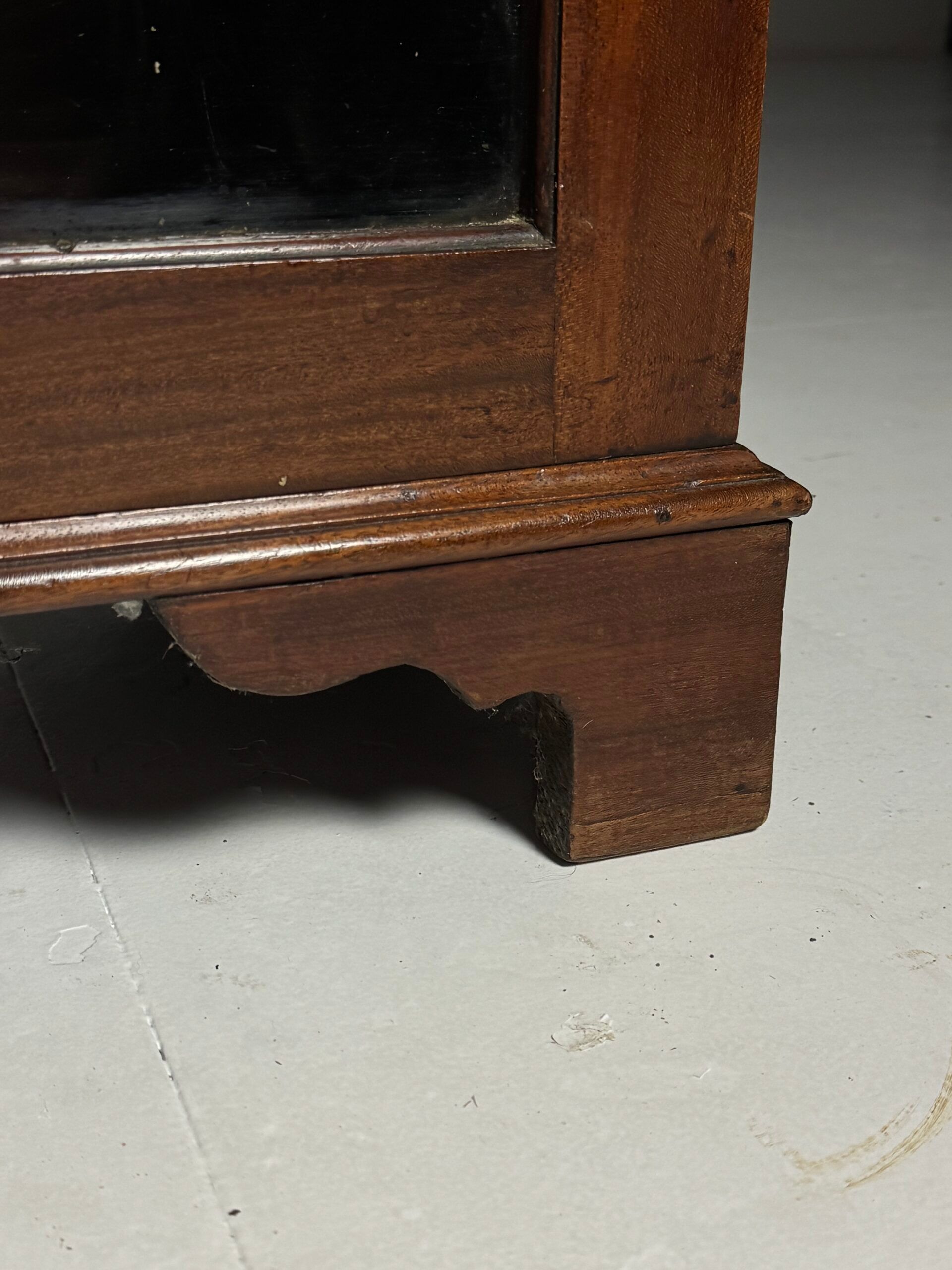Mahogany display cabinet 19th century antique