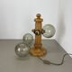 Large Organic Sculptural PINE Wooden Table Light by Temde Lights, Germany 1