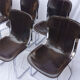 Set of 6 chairs of the brand Cidue 1970
