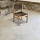 1970 wood and velvet chair