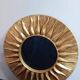 Sun mirror in gold-leaf resin from the 70s