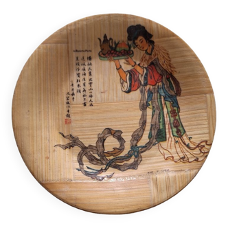 Small chinese bamboo plate