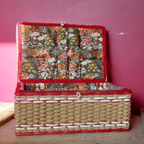 Sewing box rope and scoubidous 60s