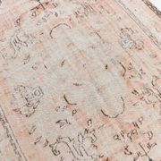 Blush Pink Muted Turkish Vintage Handmade Wool Carpet Rug, 191x316 Cm
