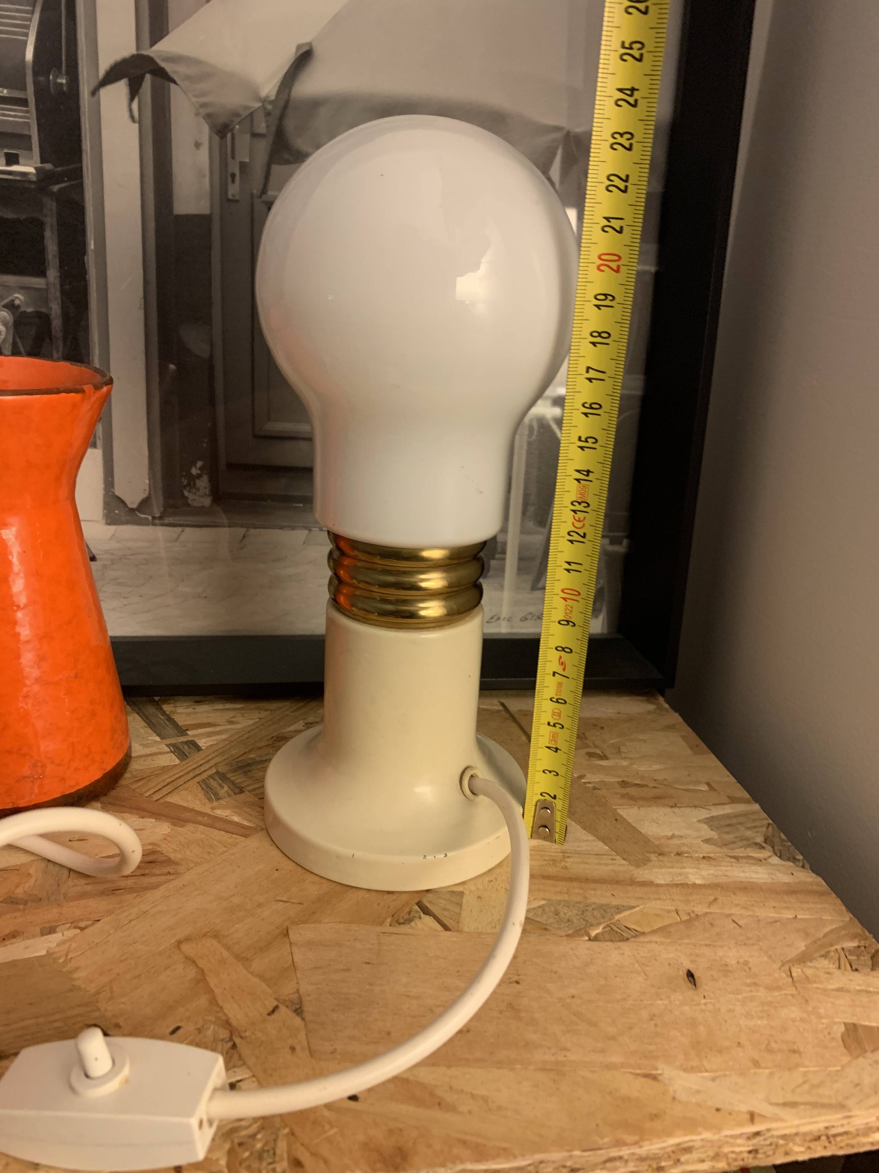 Vintage lamp bulb italian design retro