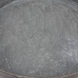 Large vintage industrial zinc basin with spout.
