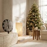 Tribal solar mask Bwa Ø40 — the eye of the zenith