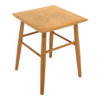 Scandinavian birch stool, Sweden, 1950