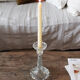 Glass candle holder
