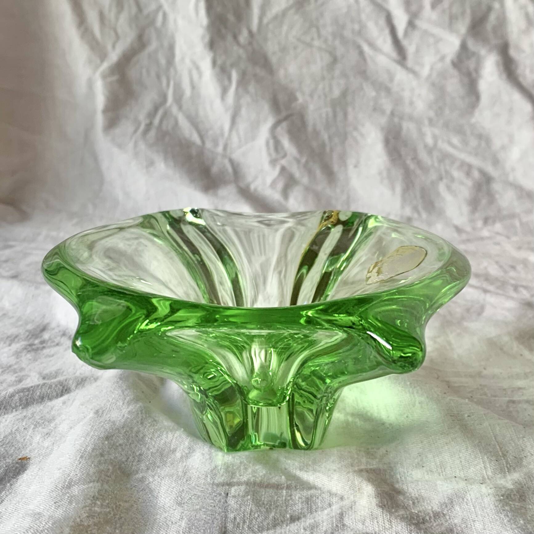 Val-Saint-Lambert crystal tray - 1960