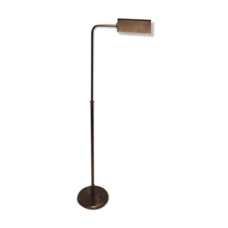 Lampadaire liseuse en laiton, années 1970