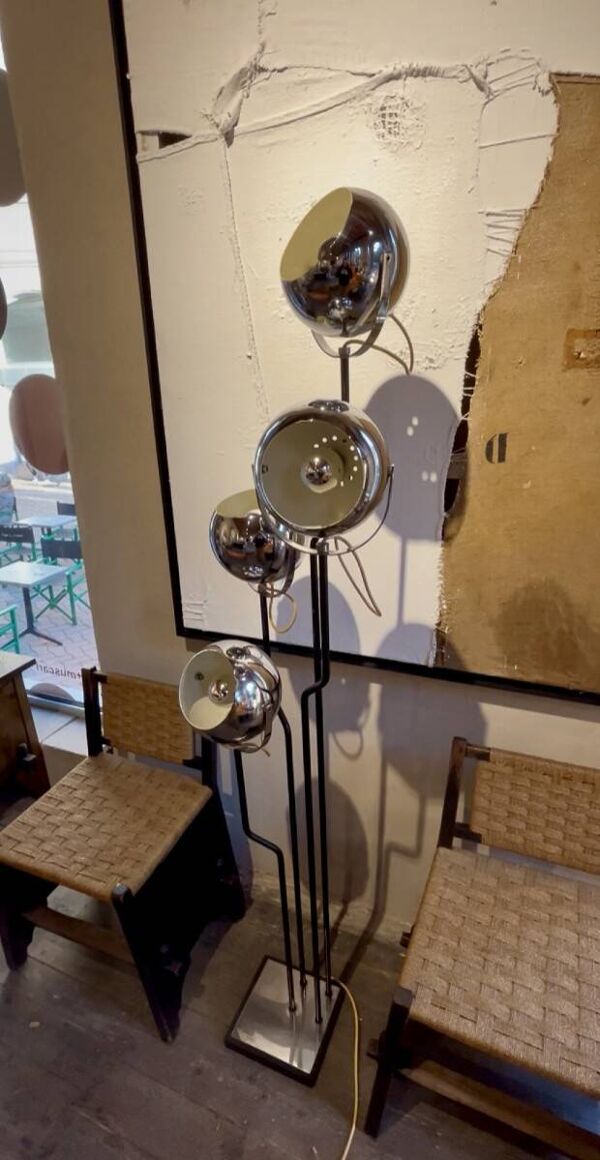 Lampadaire « four heads » de Goffredo Reggiani