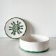 1950s embossed ceramic box