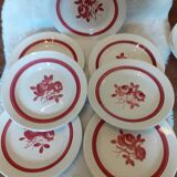 Set of plates of Opaque Porcelain from Gien