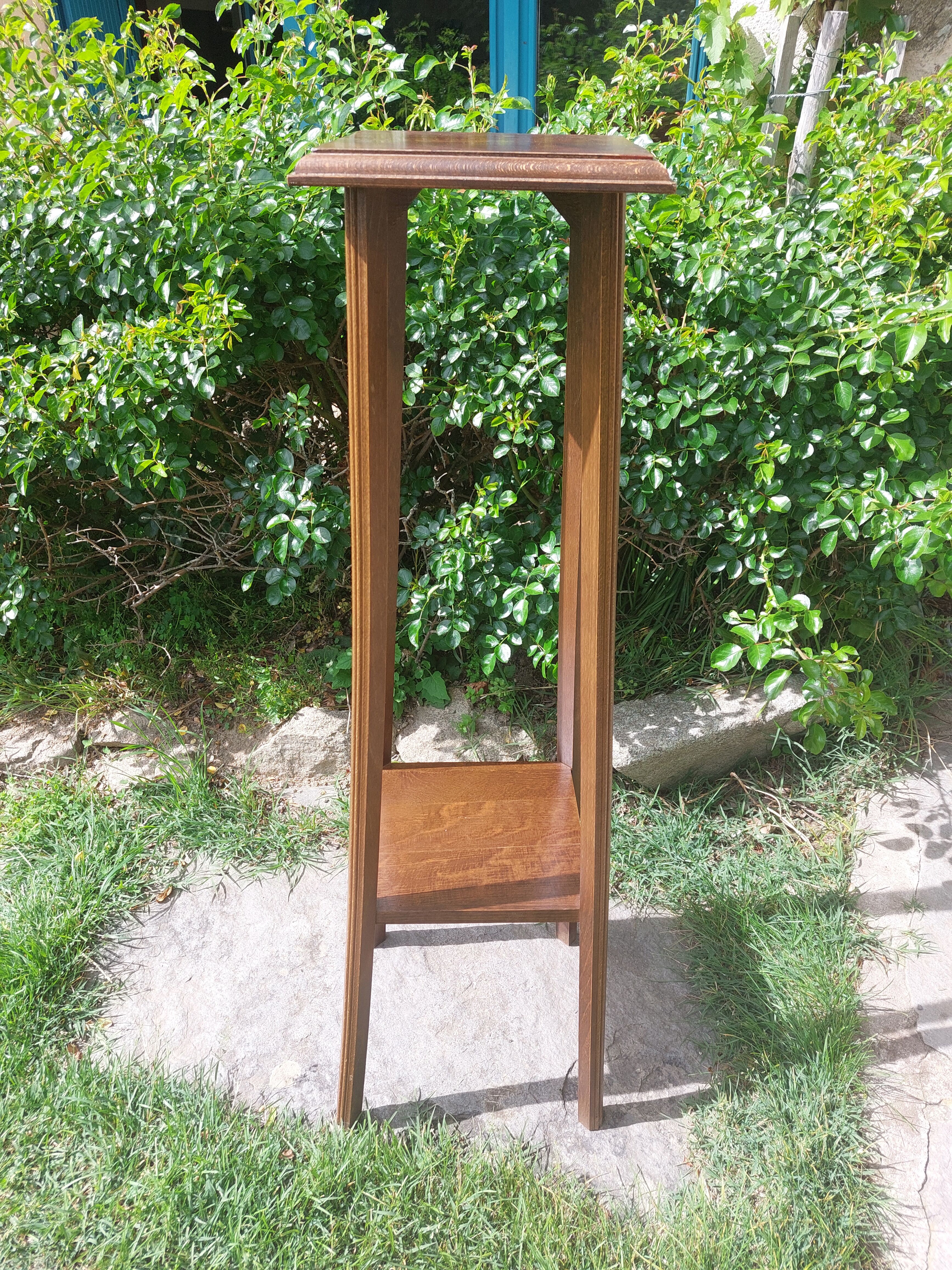 high wooden stool