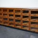 Vintage dutch oak haberdashery cabinet 1930s