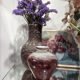 Blown glass round vase, signed Jean-Claude Novaro.