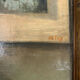Painting, oil on canvas, still life with apples with bamboo frame